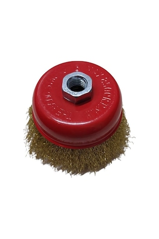Strong Dalga Telli Saçaklı Çanak Tel Fırça 100 Mm