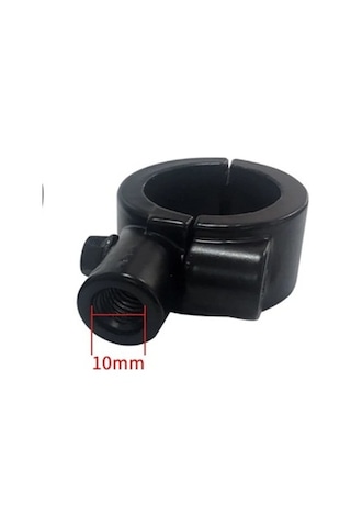 Motosiklet Ayna Takma Kelepçesi 10 Mm Düz Diş Ayna Braketi 2 Ad