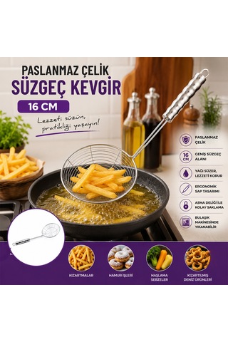 Pablito Home Pbt-952 Saplı Metal Kevgir - 16 Cm Çok Renkli
