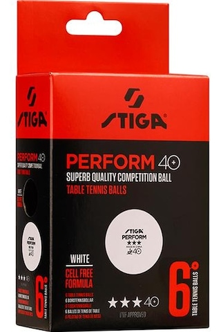 Stiga Table Tenis Ball Perform Masa Tenisi Pinpon Topu Beyaz 6lı 1113-2110-06