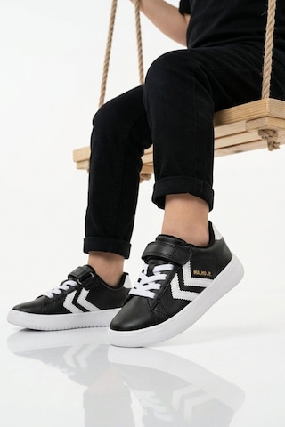 Hummel Siyah Cırtlı Hafif Cilt Unisex Çocuk Spor Ayakkabı 900869 Hml Malmo Jr