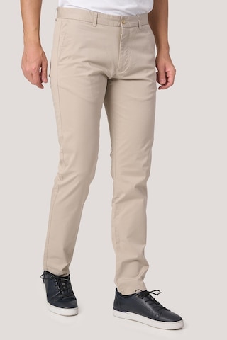 White Stone 2025-k P1046 Zaha Gabardın Keten Pantolon Bej Bej