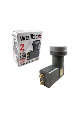 Wellbox Bağımsız 2 Çıkış Hd 4K 3D Twin Çiftli 2 Li Lnb İkili Lnb