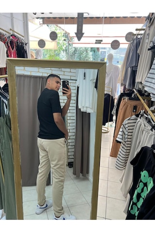 Tuba Toptaş Jogger Pantolon Bej