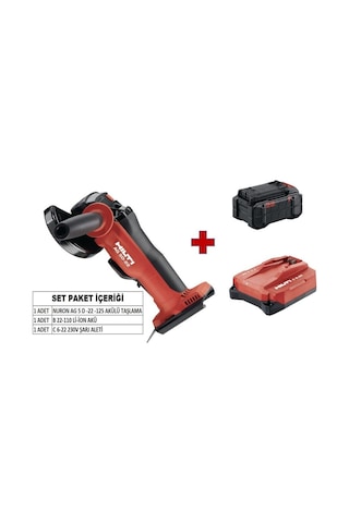 Hilti Nuron AG 5 D -22 -125 Akülü Taşlama Makinesi Seti