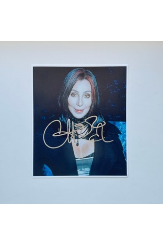 Cher 20x23 Cm Boyutunda El İmzalı Fotoğraf Ömür Boyu Coa