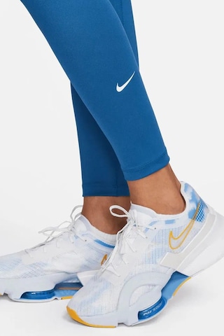 Nike One High Rise Leggings Full Length 2 Cepli Yüksek Belli Toparlayıcı Tayt Mavi Sax