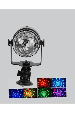 Bfs Müzik Ritmine Duyarlı Renkli Disko Topu 7 Modlu Işıklı Parti Lambası Çok Renkli