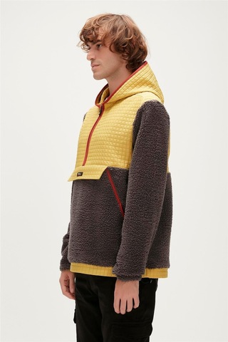 Bad Bear Leonard Half-zip Plush Jacket Erkek Polar-27544-antrasit Antrasit