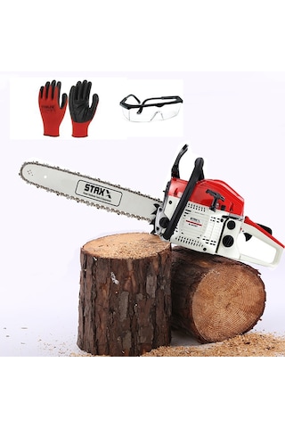 Ağaç Odun Dal Kesme Makinesi Benzinli Motorlu Testere 63cc 7.9 .