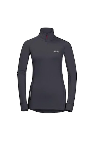 Jack Wolfskin Snow Sky Half Zip W Kadın Arakatman Polar Ebony Ebony