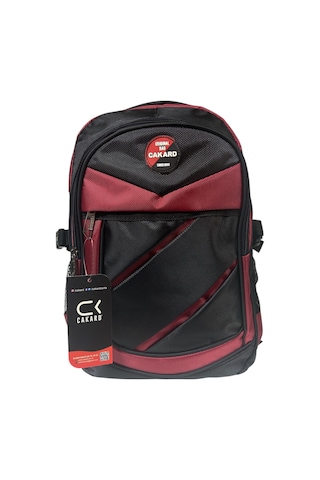 Büyük Su Geçirmeyen Kalın Kumaş Ortopedik Üç Bölmeli Okul Gezi Seyahat Kamp Sırt Çantası 32cmx47cm Kırmızı