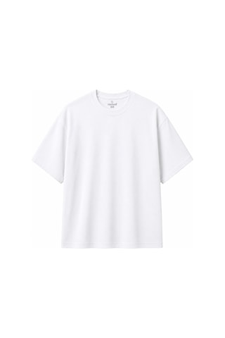 Ranud Erkek Oversize Fit 2'li Tişört Paketi,%100 Pamuk, Yumuşak Fırçalı Kumaş, Oeko-tex Sertifikalı Ekru + Beyaz