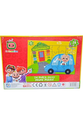 Utku Oyuncak Co7796 Cocomelon 24 Parça Frame Seyahat Puzzle