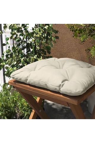 Ikea Kuddarna Dış Mekan Sandalye Minderi, Açık Gri-bej, 36x32 Cm