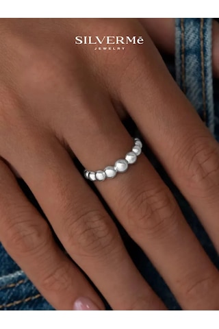 Sılverme İnce Bilezik Boncuk Gümüş 925 Küre 182403774 Gümüş