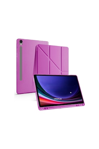 Samsung Galaxy Uyumlu Tab S10 Lite Fe/s10/s9 Fe/s9 Kılıf Kalem Bölmeli Trifolding Case 12.4inç Değildir Kılıf