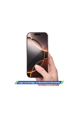 Apple Uyumlu iPhone 13 / 13 Pro / 14 / 16e Uygulama Aparatlı Ekranı Tam Kaplayan Hd Cam Ekran Koruyucu