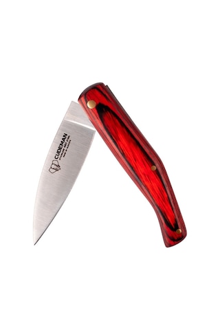 Cudeman 444-rf Catalana M Red Stamina Deri Kılıflı Kamp Çakı Kırmızı