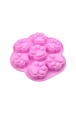 7 Hücre Küçük Ve Büyük Kedi Pençe Silikon Kek Kalıp Karikatür Diy El Yapımı Esansiyel Yağ Sabunu Kalıpları Açık Mavi Diğer