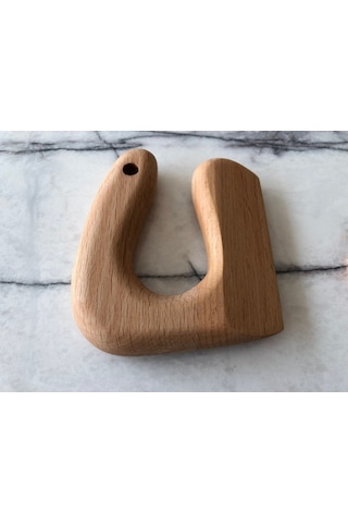 Montessorı Emniyetli Çocuk Doğrama Bıçağı Kayın Ahşap