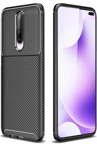 Xiaomi Redmi K30 Kılıf Zore Negro Silikon Kapak Siyah