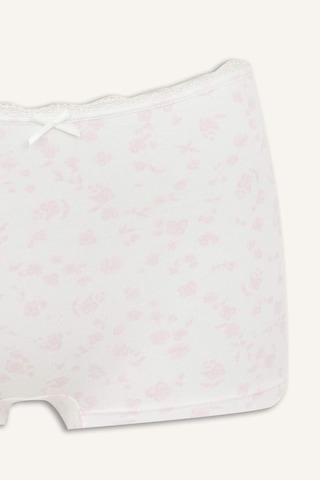 Defacto Çiçek Desenli Dantel Detaylı Penye Açık Pembe Boxer H6474ax26sppn648 Pembe-pn648