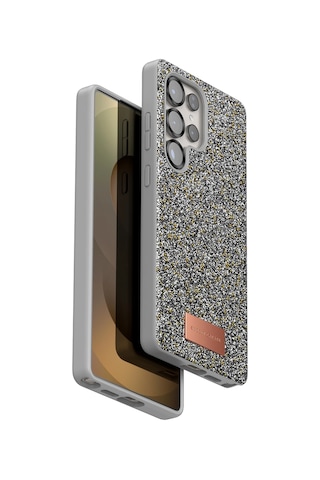 Onegif - 375 - Samsung Galaxy Uyumlu S25 Ultra Bright Simli Kapak - Glblseme - - Gümüş