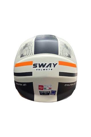 Sway 737 Açık Motosiklet Kaskı 65021 Bej Siyah
