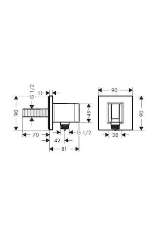 Hansgrohe Fıxfıt El Duşu Tutucu Siyah - 26889670 Siyah
