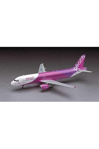 Hasegawa 41 10741 1/200 Ölçek, Airbus A320 Peach Aviation, Yolcu Uçağı Plastik Model Kiti