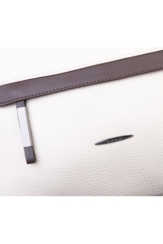 Nas Bag Çok Gözlü Yumuşak Ve Hafif Yapılı Çift Askılı Omuz Ve Çapraz Çanta 30x24 Cm Krem Kahve Lopez