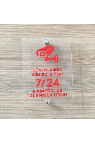 Güvenlik Kamerası Uyarı Tabelası