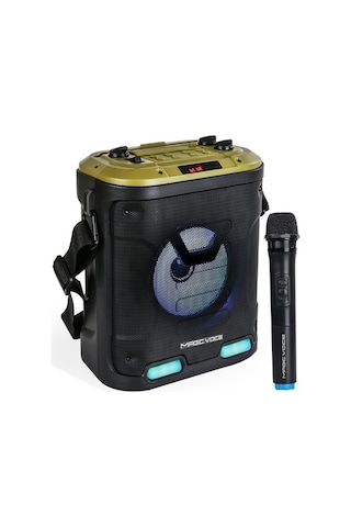 Magıcvoıce Mv-6005 Vhf El Mik-usb/sd/bt30 Watt Işıklı Taşınabilir