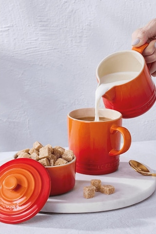 Le Creuset Seramik Sütlük Ve Şekerlik Seti Cezveler Turuncu