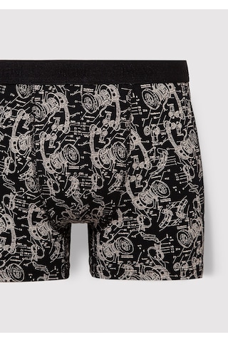 Mavi - Baskılı Siyah Boxer 092070-900 Siyah