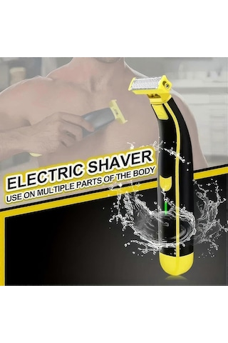 Erkekler İçin Kıl Alma, Özel Bölge Kıl Kesme Makinesi, Kasık İçin Elektrikli Epilatör, Kadın Tıraş Makinesi, Siyah Sarı Abs