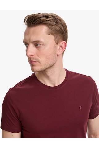Pierre Cardin Erkek Bordo Tişört Basic 50325307-vr014