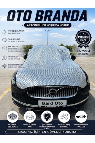 Gard Oto Universal Araç Brandası Metalik Gri
