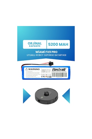 Wiami Fx9 Pro Robot Süpürge Batarya 5200mah Pil
