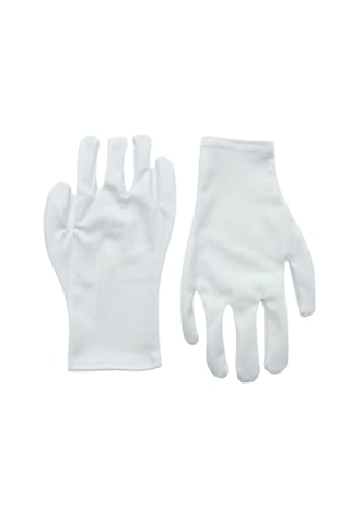 Unisex Beyaz Bando Garson Pandomim Gösteri Merasim Tören Eldiveni