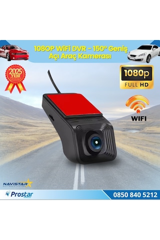 Wifi G-sensör Park Modu 128 Gb Destekli Araç Yol Sürüş Kamerası Geniş Açılı