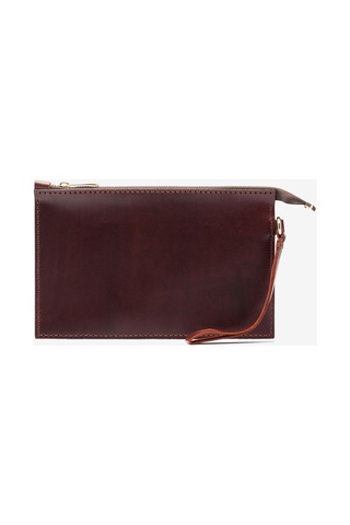 Elegance Leather El Yapımı Hakiki Deri Kadın Portföy Çanta Kahverengi - 650971625 kahverengi