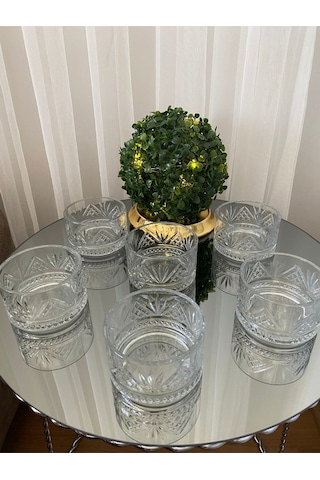 Atabey Home Collection 6 Adet Tımeless Model Star Kase & Çerezlik Gold Detaylı