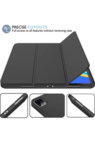 Apple Uyumlu iPad, Pro 11 2. Nesil 2020 Kılıf Kalem Bölmeli Smart Case A2