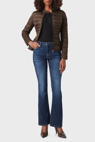 Guess New Vona Regular Fit Dik Yaka Şişme Mont W6yl16w2891 Kadın Mont W6yl16 W2891 G1cu Kahve
