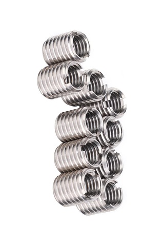 Samdoo 10 Adet Paslanmaz Çelik Vida Düzeltme Halka, M8x1.25 İç/m10x1.5 Dış Dişli, Uçak-araba-makine Ticareti İçin Dişli Tamiri Aracı