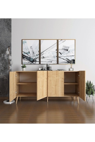 Floradesign Saphire Konsol / Konsol / Çok Amaçlı Dolap 160 Cm Meşe