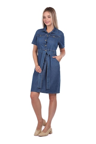 Banny Jeans Kemer Detaylı Jean Elbise 001