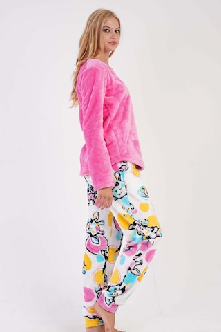 Vienetta Kadın Welsoft Uzun Kol Pembe Pijama Takım C5t8n0o303 001